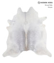 Medium Grey X-Large Brazilian Cowhide Rug 7'1"H x 6'11"W #A5012 by Hudson Hides