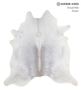 Medium Grey X-Large Brazilian Cowhide Rug 7'1"H x 6'11"W #A5012 by Hudson Hides