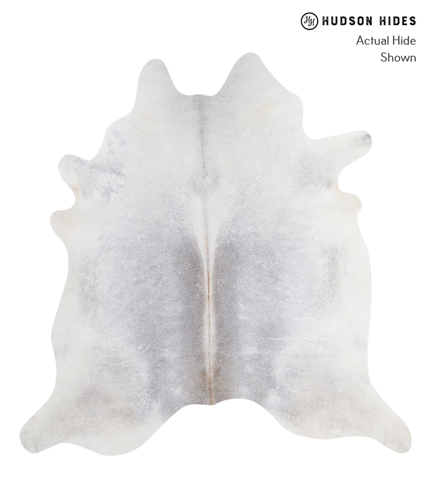 Medium Grey X-Large Brazilian Cowhide Rug 7'1"H x 6'11"W #A5012 by Hudson Hides