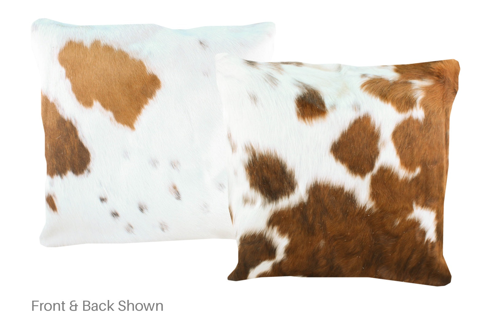 Brown and White Cowhide Pillow #A50120