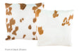 Brown and White Cowhide Pillow 20x20 #A50121 by Hudson Hides