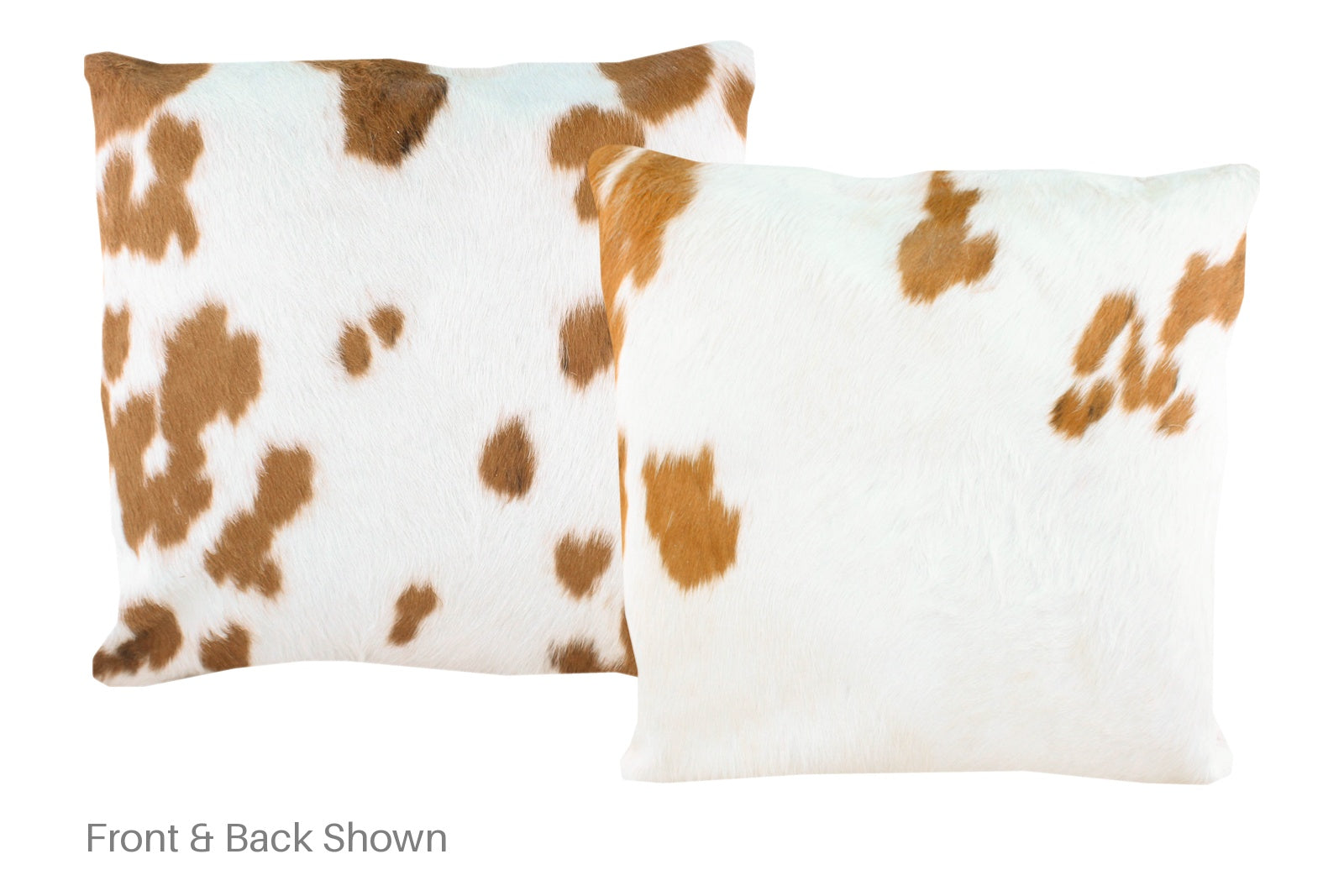 Brown and White Cowhide Pillow #A50121