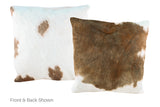 Caramel Cowhide Pillow 20x20 #A50122 by Hudson Hides