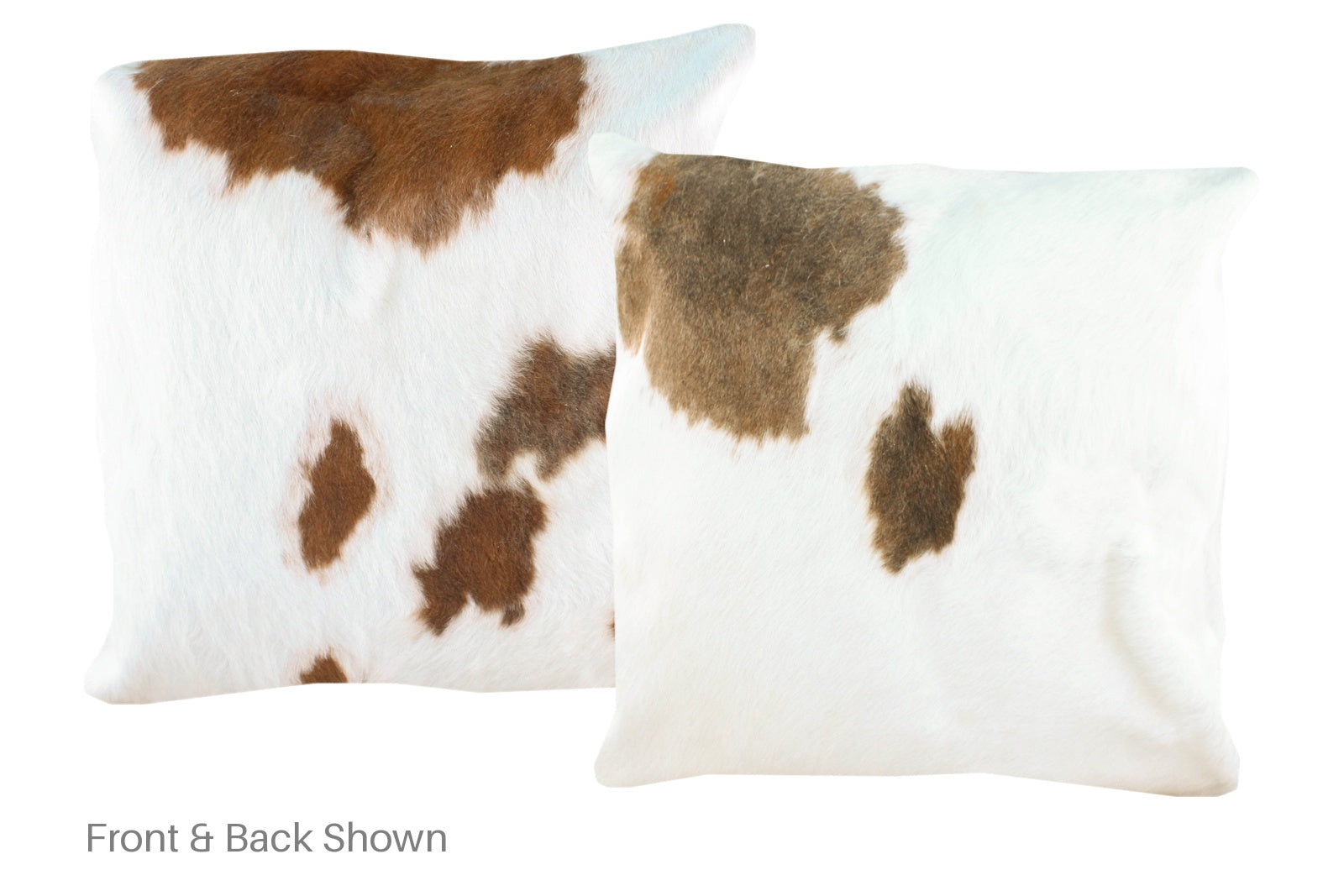 Brown and White Cowhide Pillow #A50123