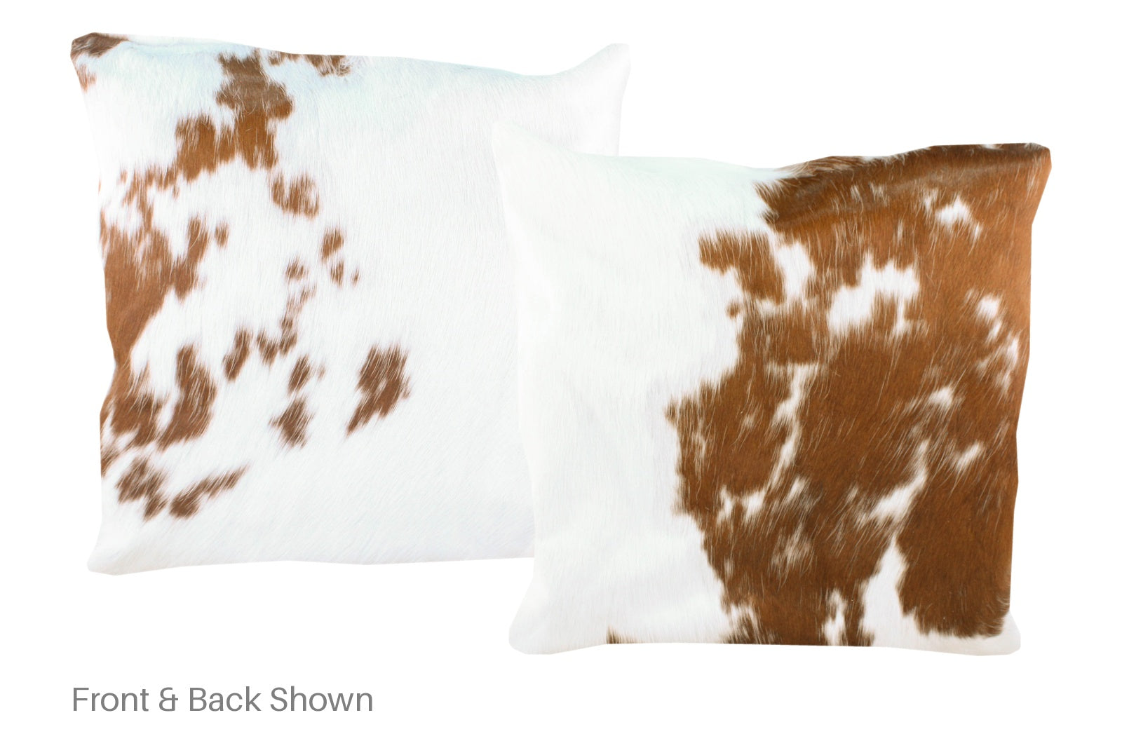 Brown and White Cowhide Pillow #A50124