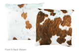 Tricolor Cowhide Pillow 20x20 #A50127 by Hudson Hides