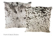 Salt and Pepper Black Cowhide Pillow 20x20 #A50128 by Hudson Hides