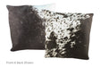 Salt and Pepper Black Cowhide Pillow 20x20 #A50129 by Hudson Hides