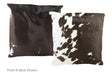 Black and White Cowhide Pillow 20x20 #A50134 by Hudson Hides