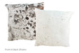 Salt and Pepper Black Cowhide Pillow 20x20 #A50137 by Hudson Hides