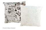 Salt and Pepper Black Cowhide Pillow 20x20 #A50137 by Hudson Hides