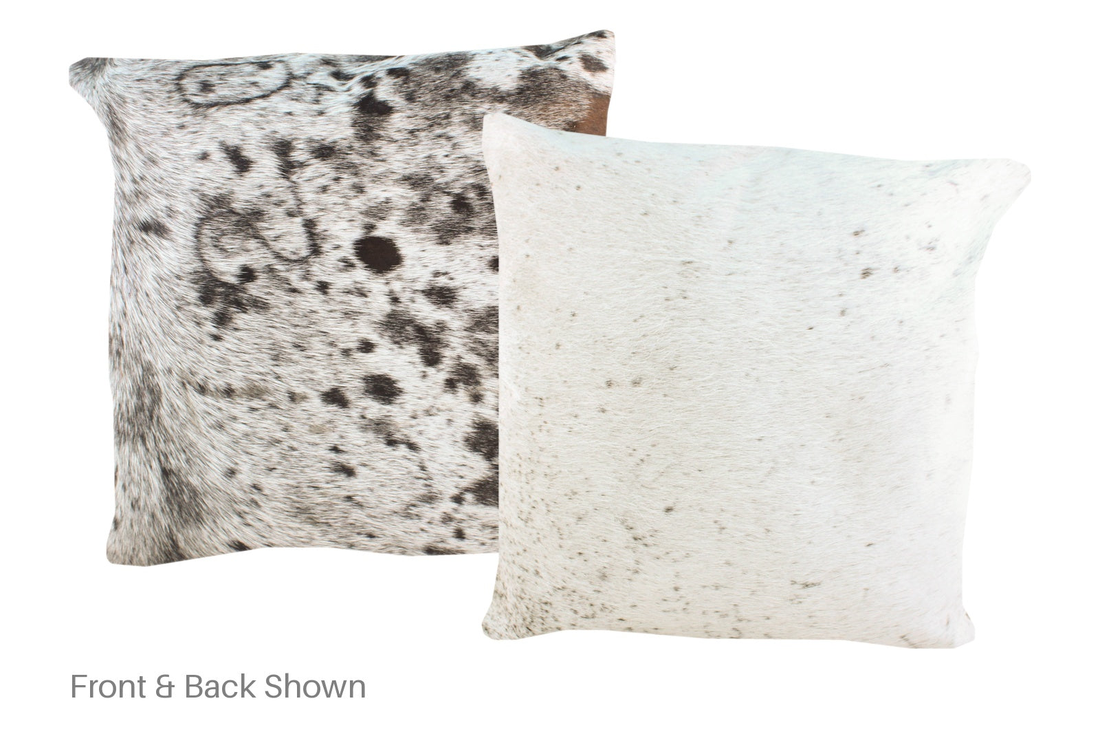 Salt and Pepper Black Cowhide Pillow #A50137