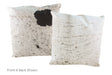 Salt and Pepper Black Cowhide Pillow 20x20 #A50138 by Hudson Hides