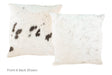 Salt and Pepper Black Cowhide Pillow 20x20 #A50139 by Hudson Hides