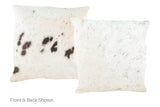 Salt and Pepper Black Cowhide Pillow 20x20 #A50139 by Hudson Hides