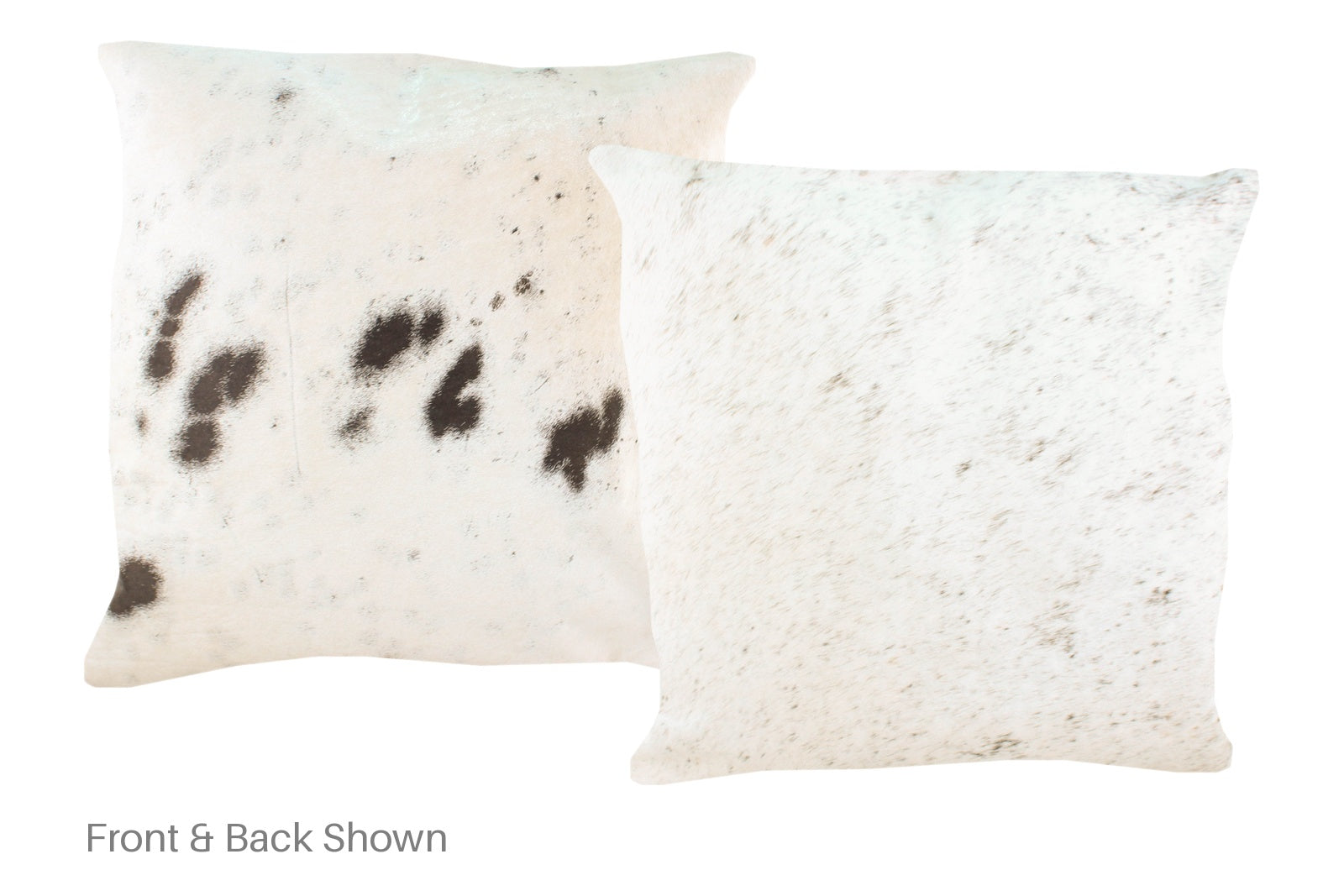 Salt and Pepper Black Cowhide Pillow #A50139