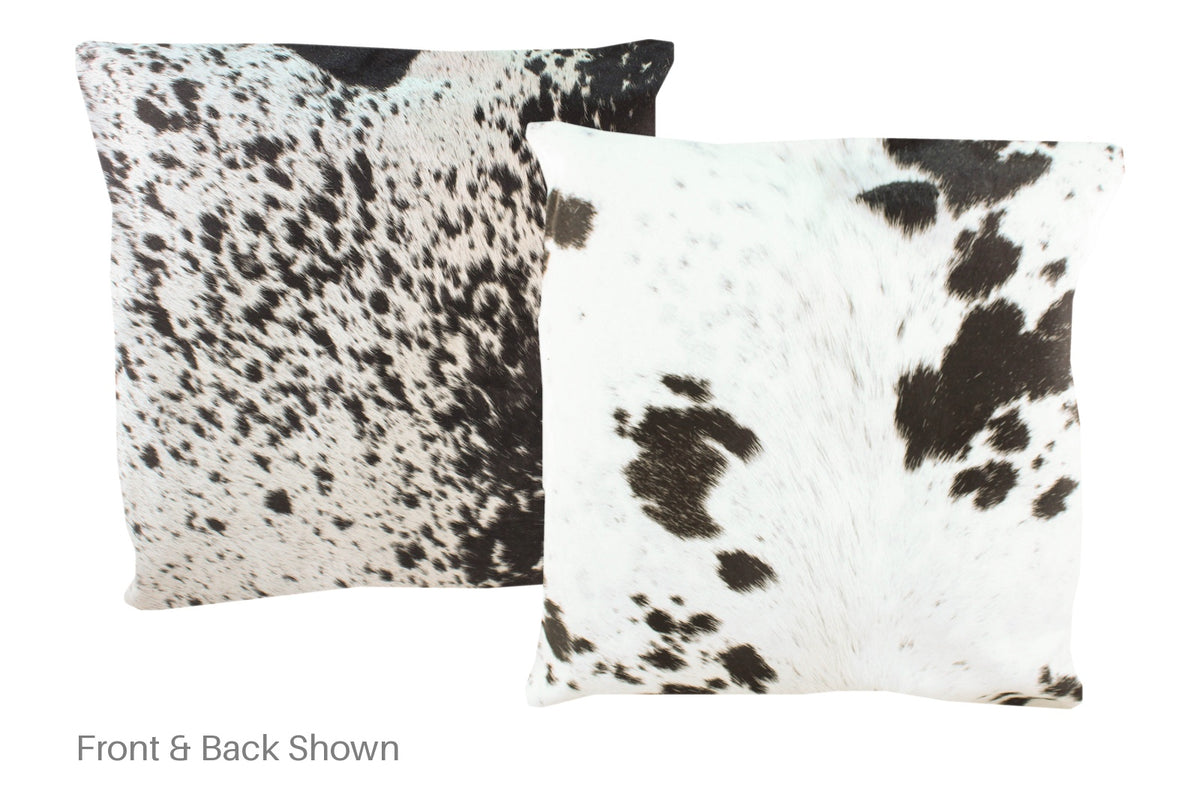 Black and White Cowhide Pillow #A50140