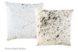 Salt and Pepper Black Cowhide Pillow 20x20 #A50142 by Hudson Hides