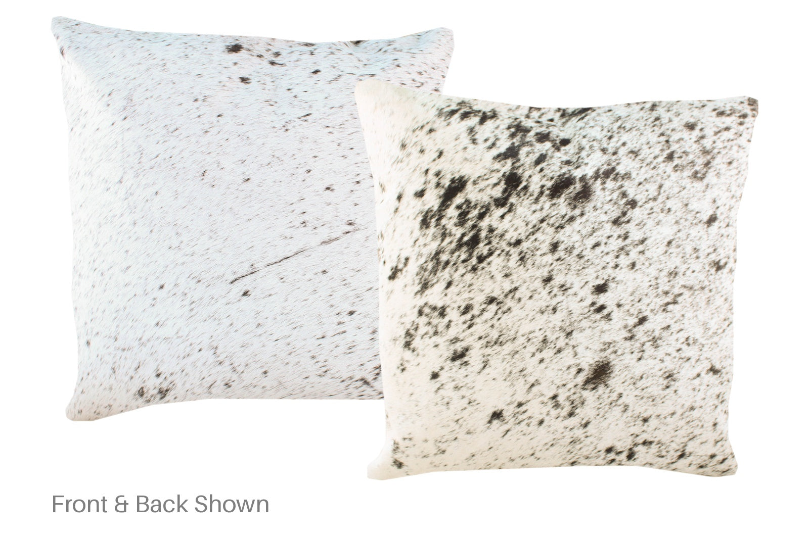 Salt and Pepper Black Cowhide Pillow #A50142