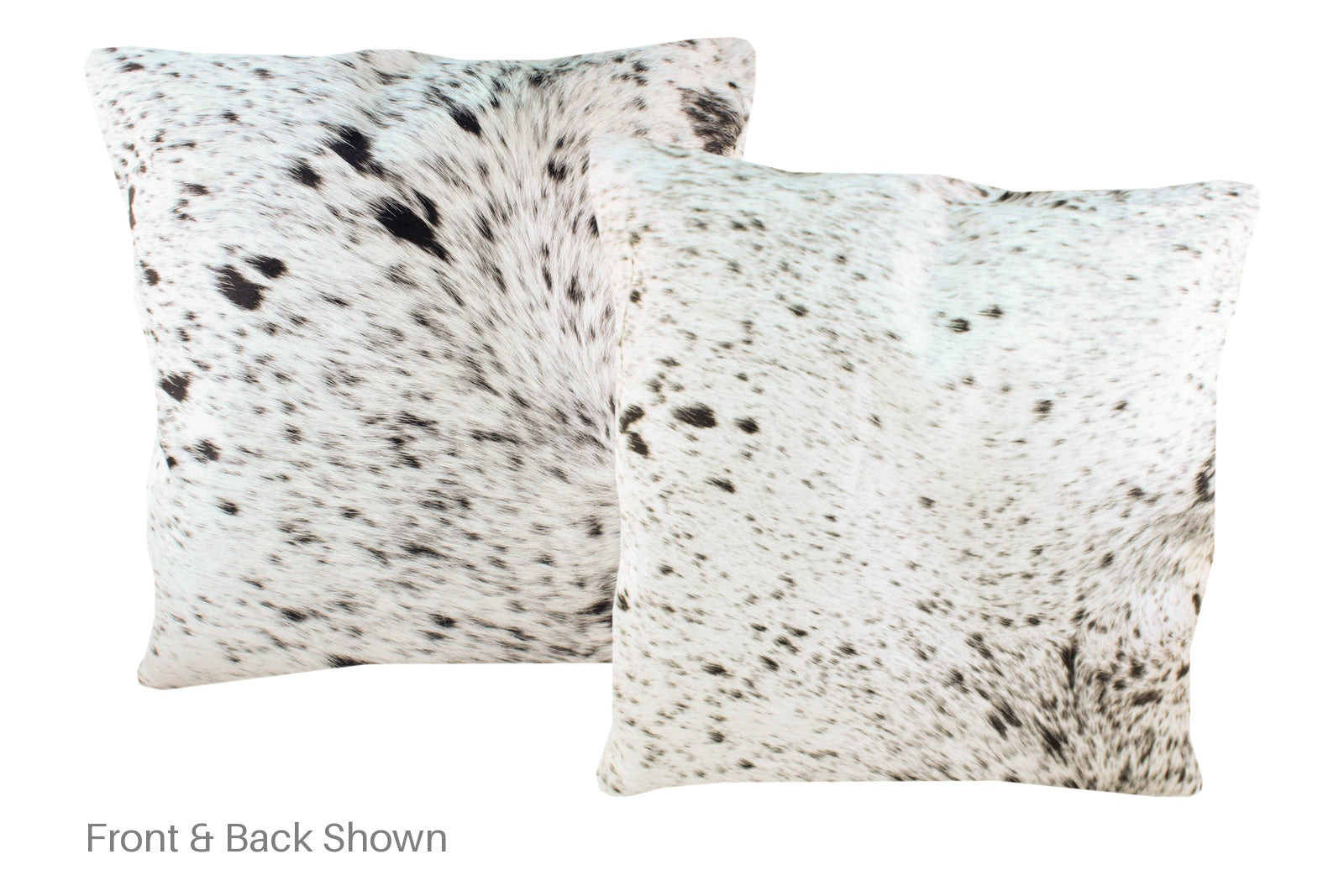 Salt and Pepper Black Cowhide Pillow #A50145