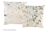 Salt and Pepper Black Cowhide Pillow 20x20 #A50149 by Hudson Hides