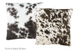 Salt and Pepper Black Cowhide Pillow 20x20 #A50150 by Hudson Hides