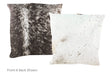 Salt and Pepper Black Cowhide Pillow 20x20 #A50151 by Hudson Hides