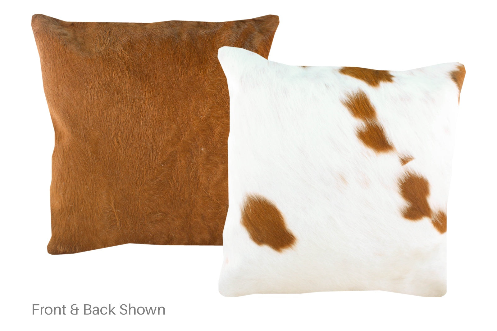 Brown and White Cowhide Pillow #A50152