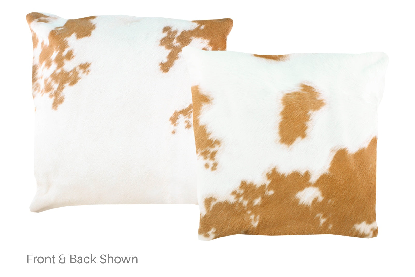 Beige and White Cowhide Pillow #A50154