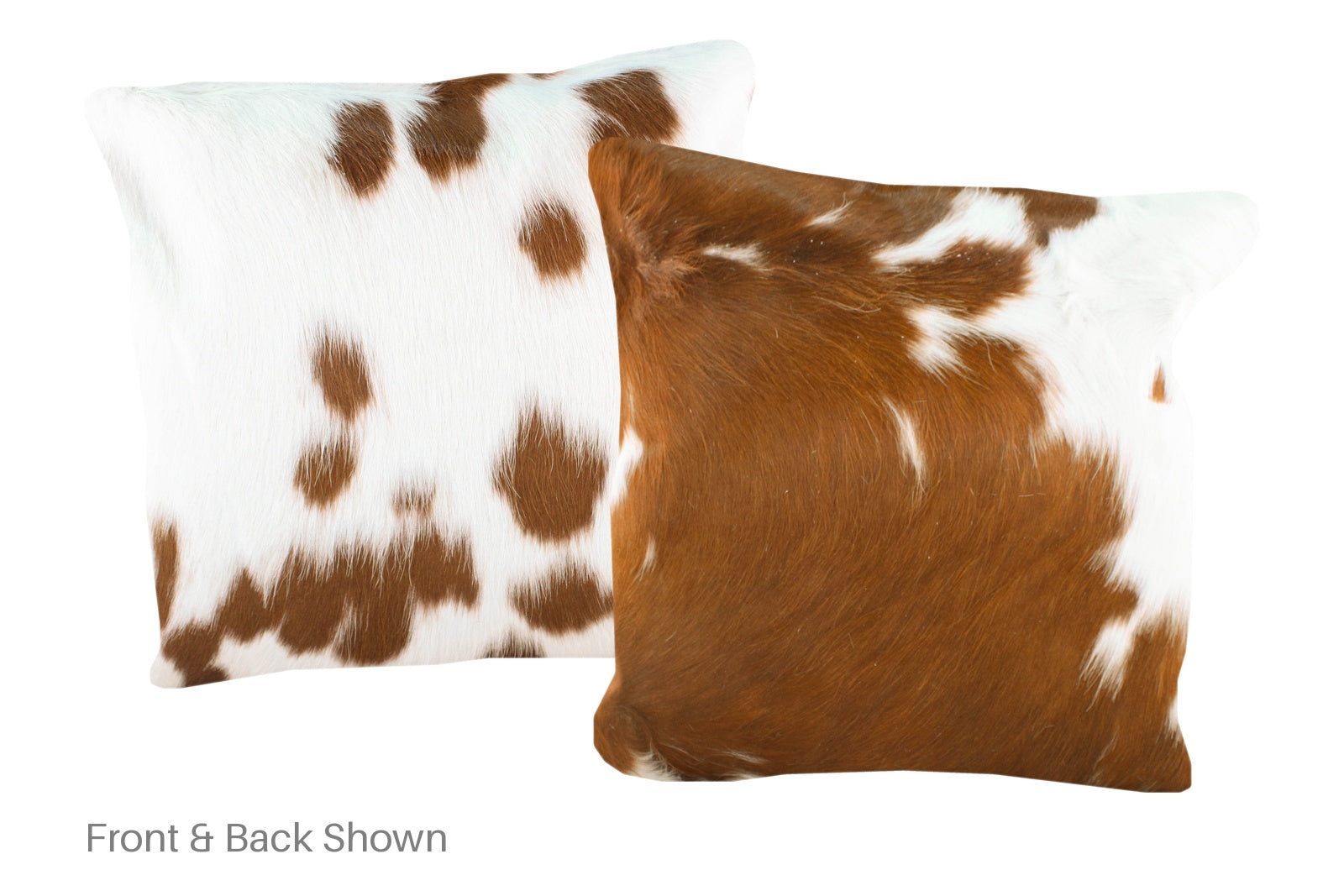 Brown and White Cowhide Pillow #A50157