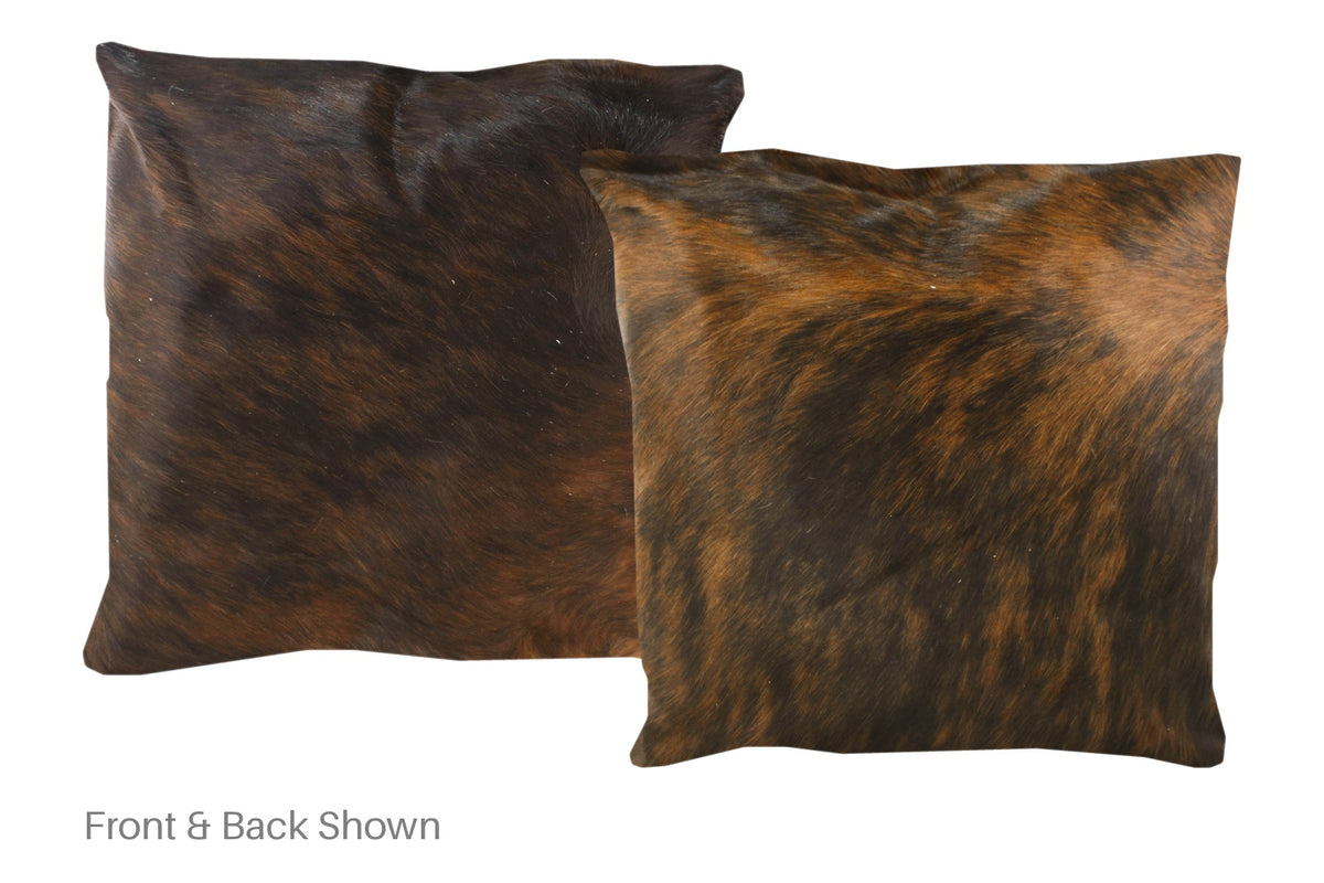 Dark Brindle Cowhide Pillow #A50159