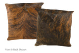 Medium Brindle Cowhide Pillow 20x20 #A50160 by Hudson Hides