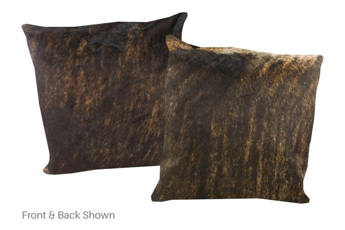 Dark Brindle Cowhide Pillow #A50161