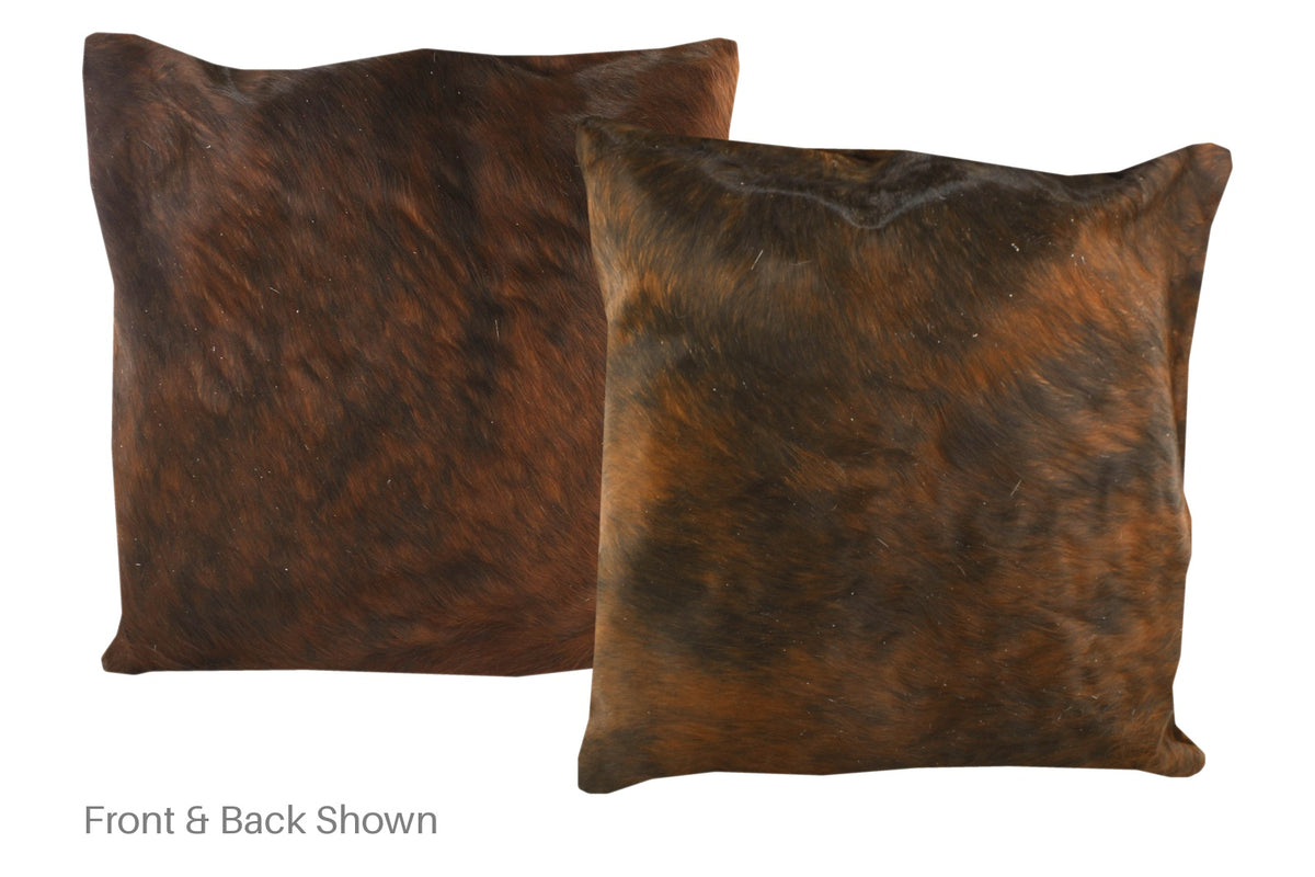 Dark Brindle Cowhide Pillow #A50163