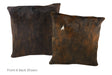 Dark Brindle Cowhide Pillow 20x20 #A50165 by Hudson Hides
