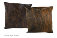 Dark Brindle Cowhide Pillow 20x20 #A50166 by Hudson Hides