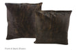 Dark Brindle Cowhide Pillow 20x20 #A50169 by Hudson Hides
