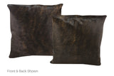 Dark Brindle Cowhide Pillow 20x20 #A50169 by Hudson Hides