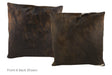 Dark Brindle Cowhide Pillow 20x20 #A50172 by Hudson Hides