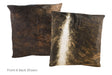 Dark Brindle Cowhide Pillow 20x20 #A50176 by Hudson Hides
