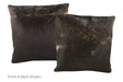 Dark Brindle Cowhide Pillow 20x20 #A50177 by Hudson Hides