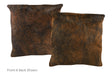 Dark Brindle Cowhide Pillow 20x20 #A50180 by Hudson Hides