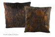 Dark Brindle Cowhide Pillow 20x20 #A50181 by Hudson Hides