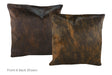 Dark Brindle Cowhide Pillow 20x20 #A50182 by Hudson Hides