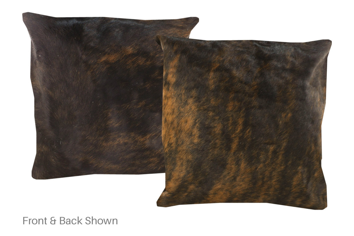 Dark Brindle Cowhide Pillow #A50184