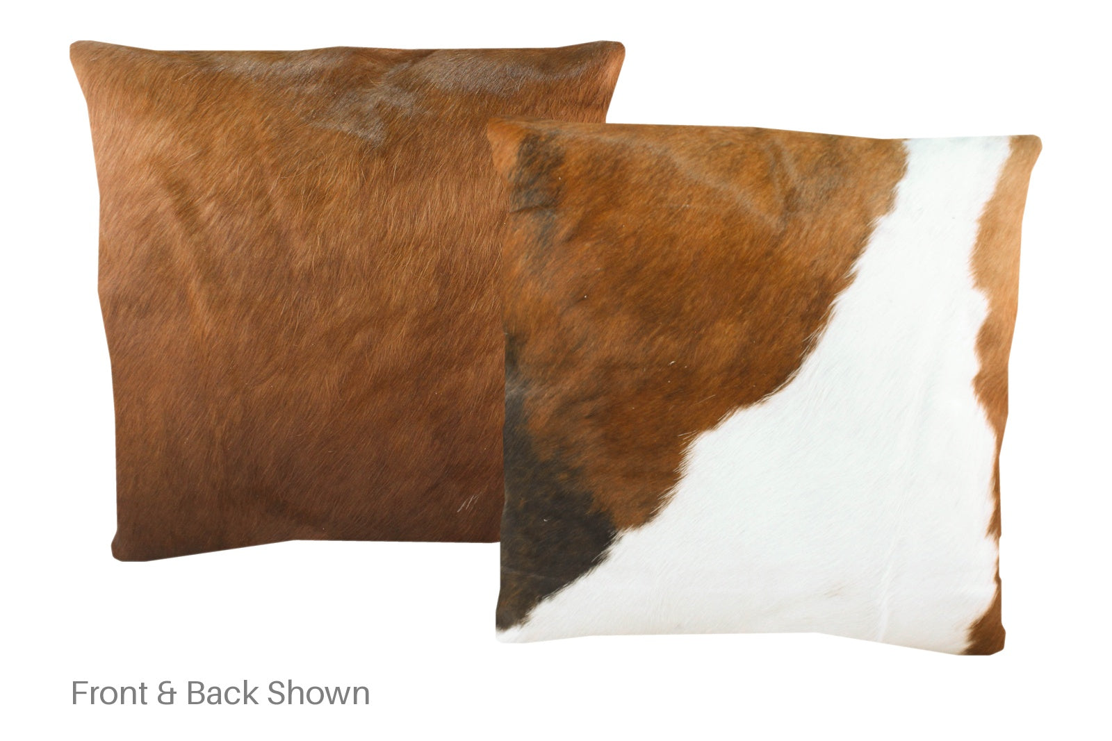 Brown and White Cowhide Pillow #A50185