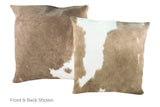 Taupe Cowhide Pillow 20x20 #A50186 by Hudson Hides