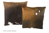 Chocolate Cowhide Pillow 20x20 #A50187 by Hudson Hides