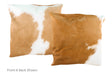 Beige and White Cowhide Pillow 20x20 #A50188 by Hudson Hides