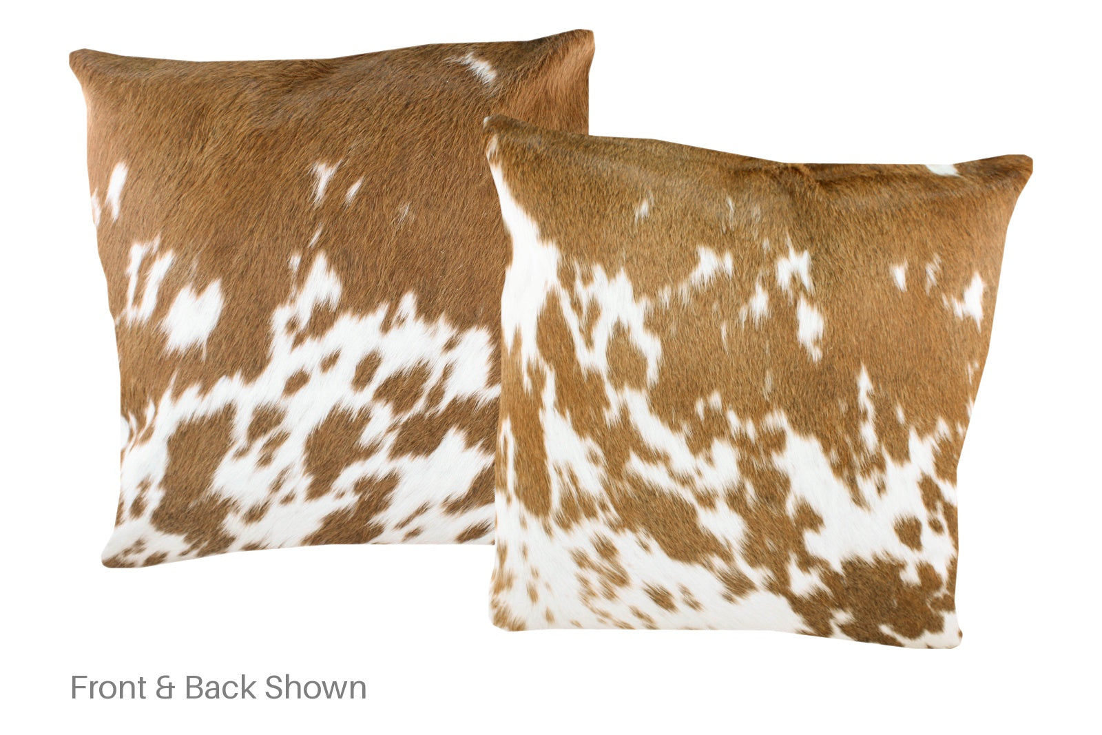 Brown and White Cowhide Pillow #A50189